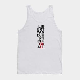 Liberty And Justice For All Tank Top